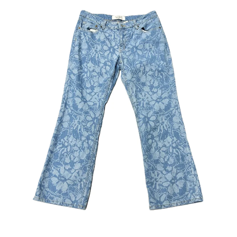 Jeans Flared By H&m In Blue Denim, Size: 12