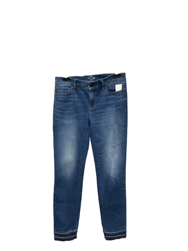 Jeans Skinny By White House Black Market In Blue Denim, Size: 0