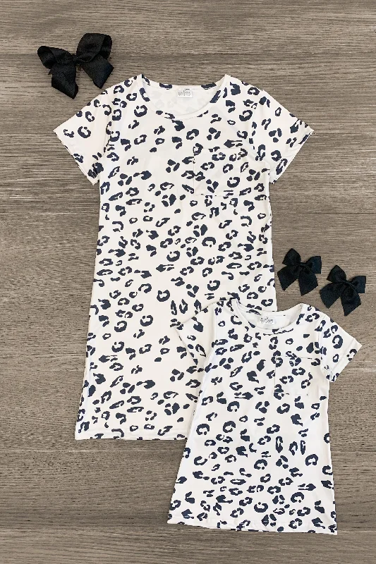 Mom & Me - Cheetah T-Shirt Dress