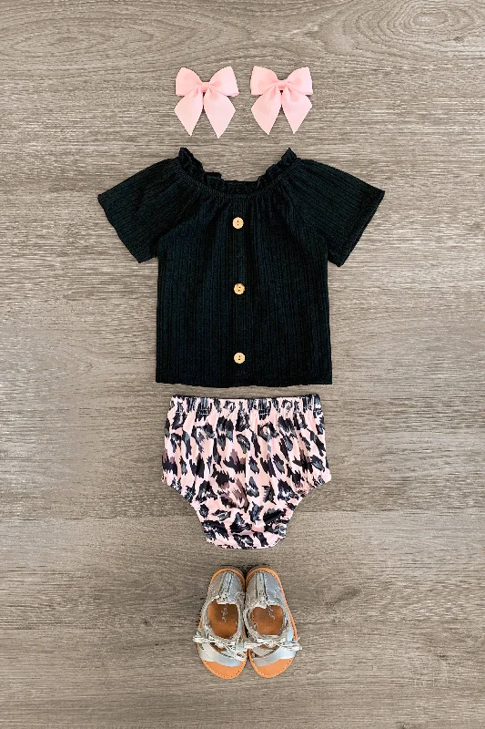 Cheetah Bloomer Set