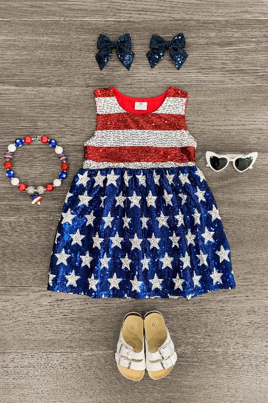 Sequin Stars & Stripes Dress