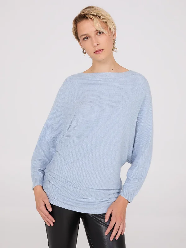 3/4 Dolman Sleeve Ottoman Stitch Sweater