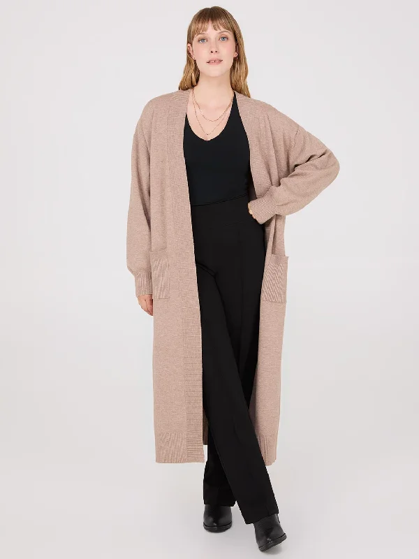 Drop Shoulder Long Duster