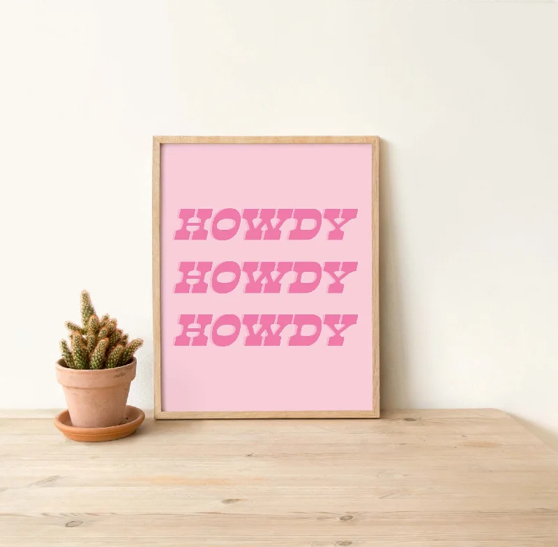 Howdy Art Print