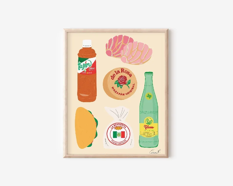 Texas Foods Art Print