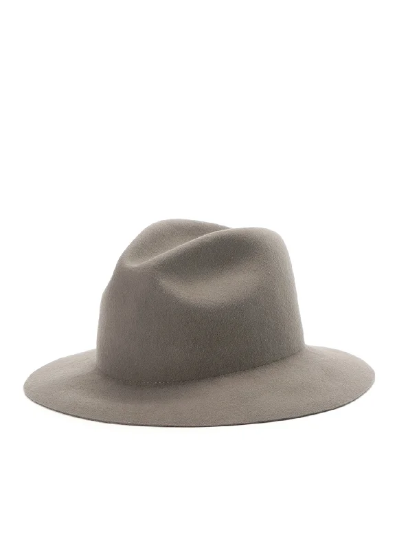 WOOL FELT LONG BRIM SOFT HAT