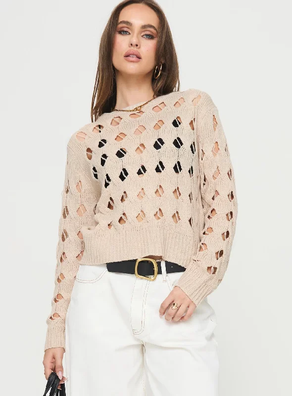 Vega Knit Sweater Beige