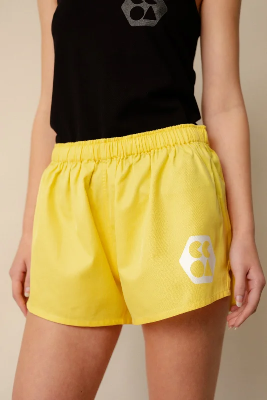 Women's Lightweight Sports Short Plastic Free - Canary Yellow