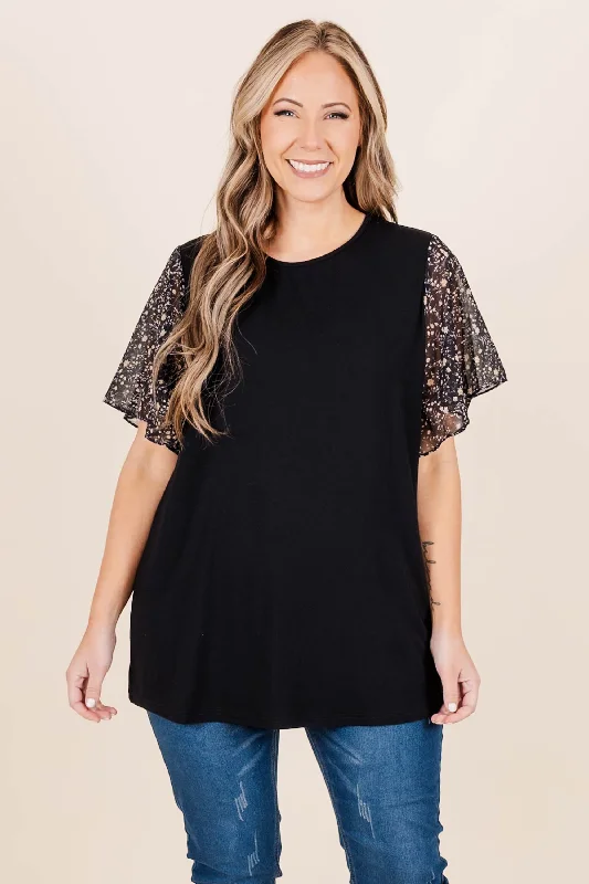 Midnight Missions Top, Black