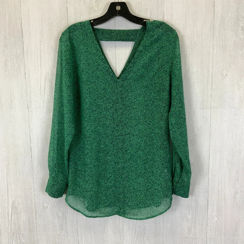 Blouse Long Sleeve By Cabi In Green, Size: S