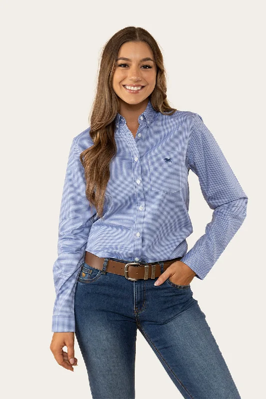 Heritage Womens Check Dress Shirt - Blue