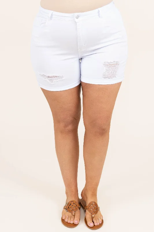 Simply Living Shorts, White