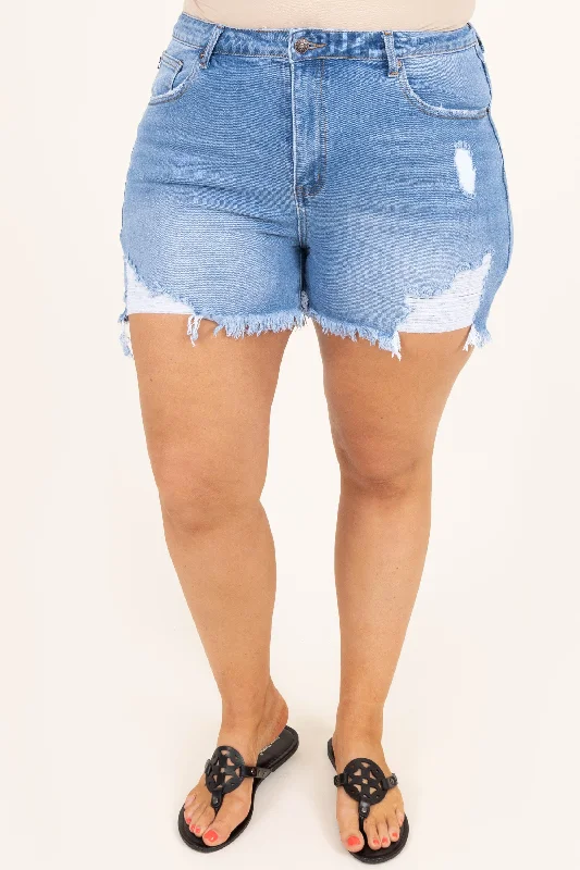 Stay Original Shorts, Medium Wash