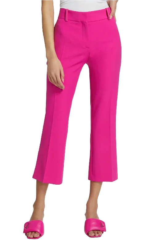 Le Crop Mini Boot Trouser In Fuchsia