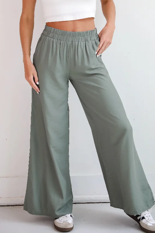 FINAL SALE - Positively Delightful Wide Leg Pants