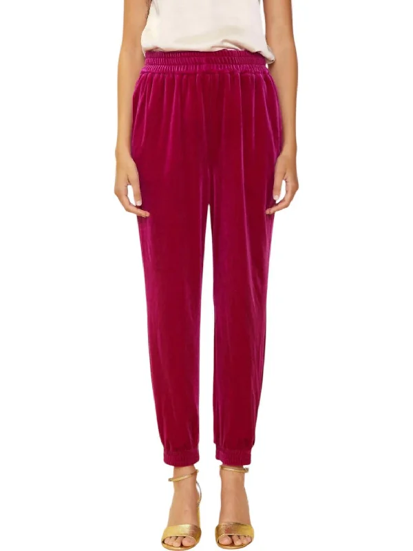 Raspberry Dreams Joggers In Magenta