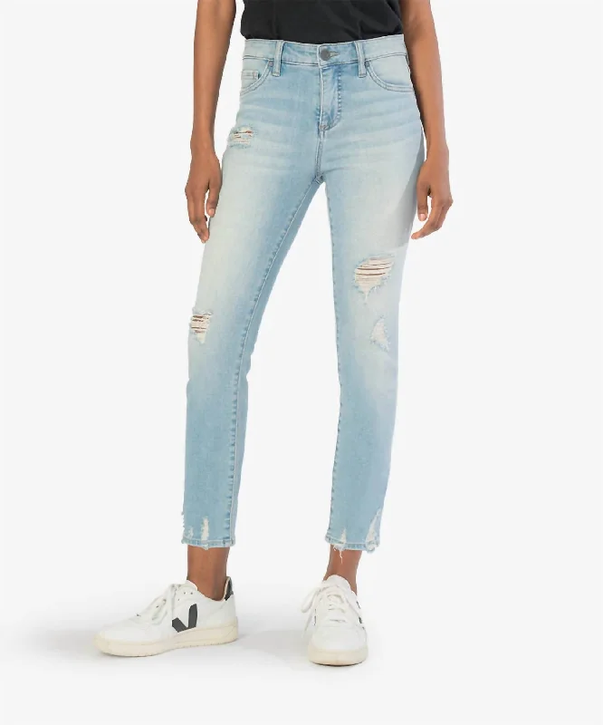 Reese High Rise Ankle Straight Jean In Concise