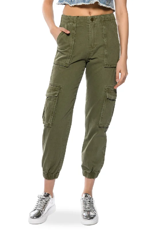 SIENNA STRETCH WAIST CARGO JOGGER