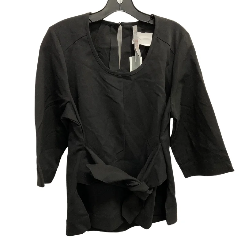 Top 3/4 Sleeve By Melissa Mccarthy In Black, Size: Xl