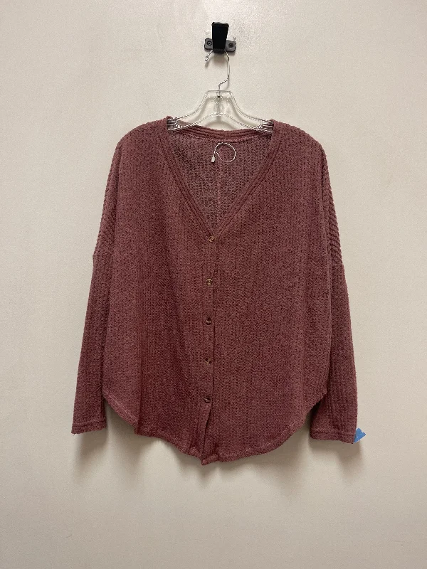 Top Long Sleeve By Clothes Mentor In Purple, Size: M