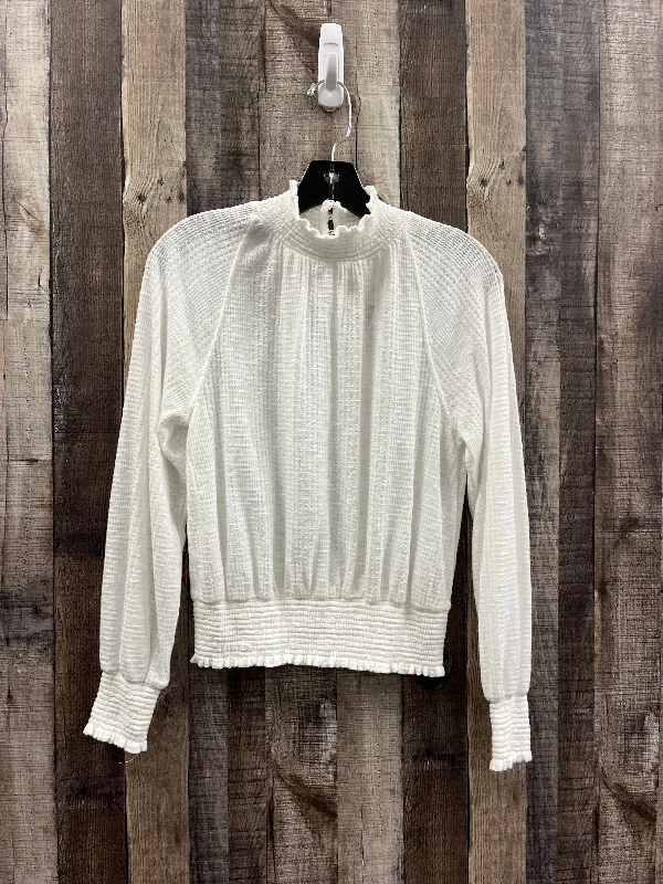 Top Long Sleeve By Free People In White, Size: Xs