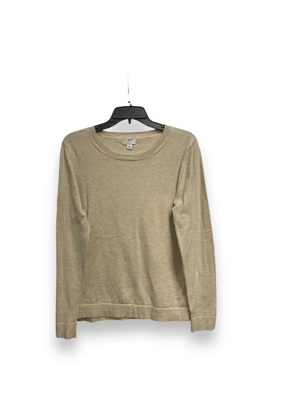 Top Long Sleeve By J. Crew In Cream, Size: L