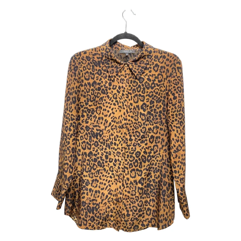 Top Long Sleeve By Lafayette 148 In Animal Print, Size: L