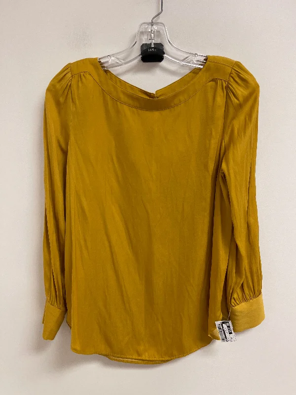 Top Long Sleeve By Loft In Yellow, Size: Sp