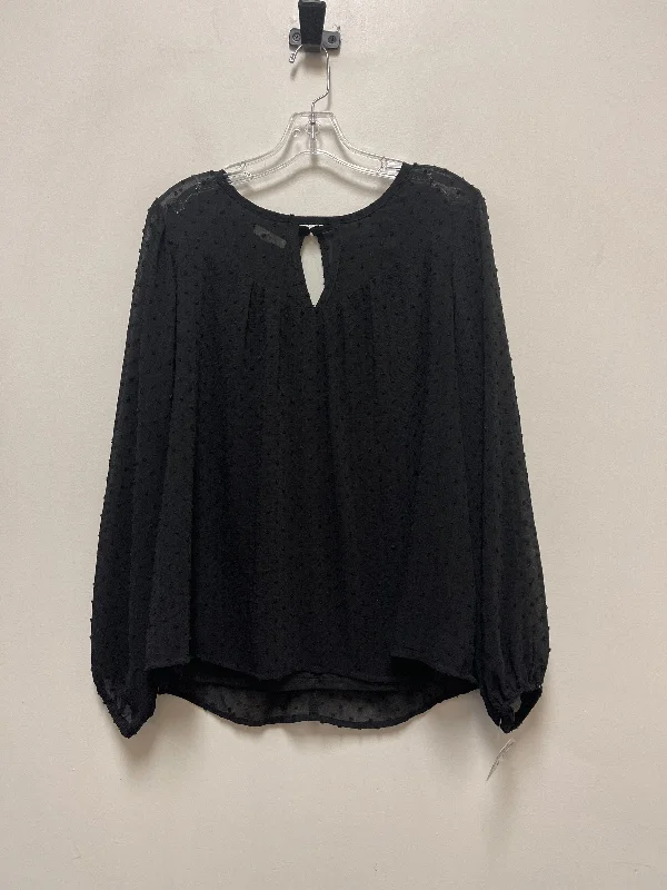 Top Long Sleeve By Maurices In Black, Size: L