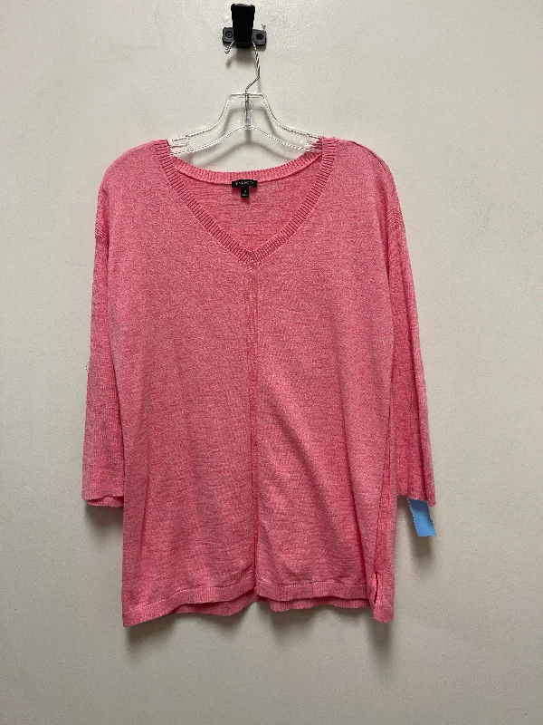 Top Long Sleeve By Talbots In Pink, Size: M