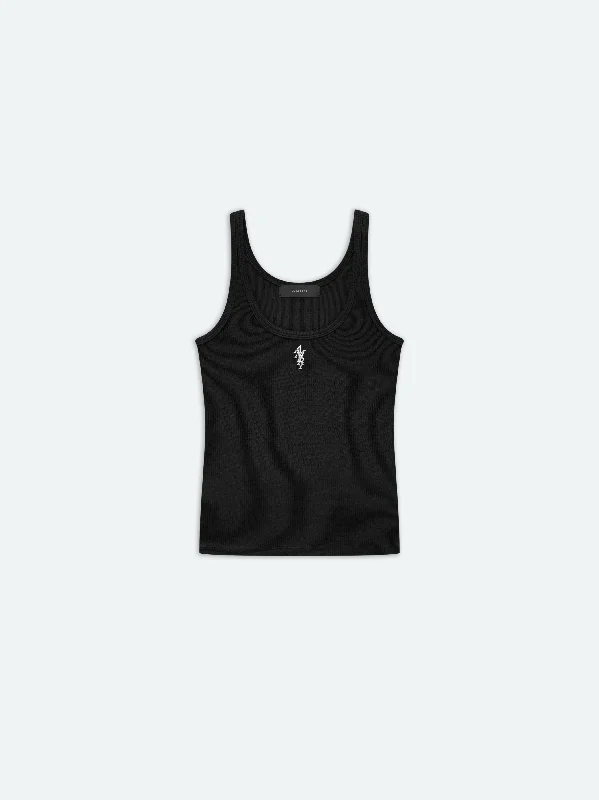 WOMEN - WOMEN'S RIB TANK - Black